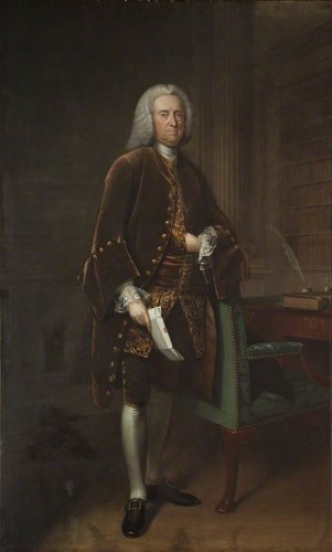 Retrato de Nicholas Fazakerley (1766), de Arthur Devis. Óleo sobre lienzo, 234 x 147.5 cm