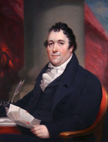 Retrato del empresario William James (1822), de Albany, por Ezra Ames. Óleo sobre panel, 91 x 70 cm