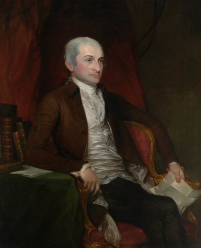 Retrato de John Jay (1818), por Gilbert Stuart. Óleo sobre lienzo, 128 x 101 cm