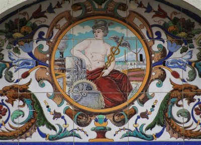 Sello personalizado. Linares. 2011. Mosaico Casa de los Córdoba. Detalle. Baja.JPG