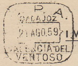 CPA Badajoz Valencia del Ventoso b2 1959.jpg