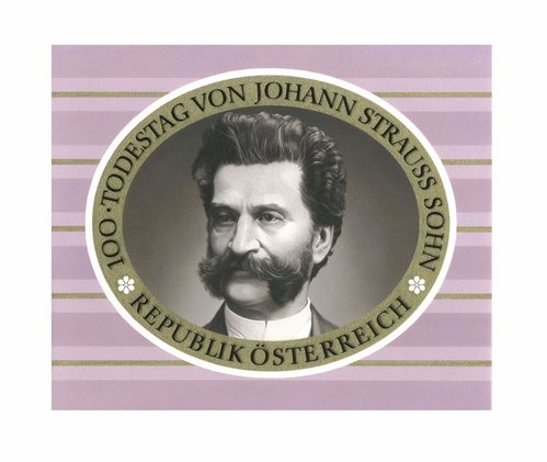 Johann Strauss hijo (1825-1899). Diseño original de Otto Stefferl