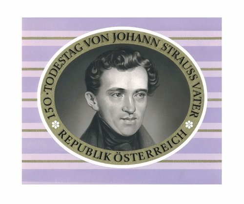 Johann Strauss padre (1804-1849). Diseño original de Otto Stefferl