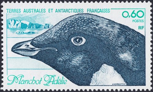 TAAF, 1980. Pingüino adelaida