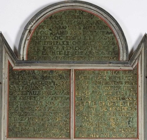 Retablo del siglo XVI. Norsk Folkemuseum (Museo del Pueblo Noruego, en Oslo)