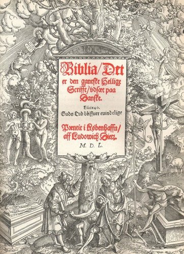 Biblia conocida como de Cristián III, impresa y publicada en Copenhague en 1650
