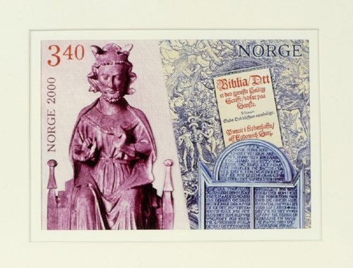 Diseño definitivo de Sverre Morken, aprobado por el Posten noruego
