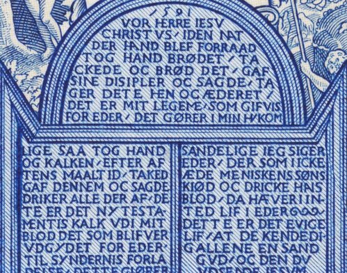 Las primeras 500 letras del pequeño catecismo luterano, publicado por primera vez en 1529...