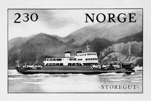 Noruega, 1981. Barco &quot;Storegut&quot;. Diseño original de Matheson