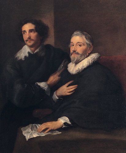 Los hermanos De Wael, entre 1621 y 1630, de Anthony van Dyck. Óleo sobre lienzo, 120 x 103 cm