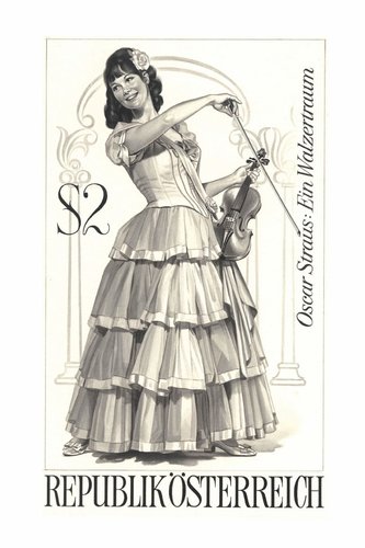 “Sueño de vals”, de Oscar Strauss. Diseño original de Otto Stefferl