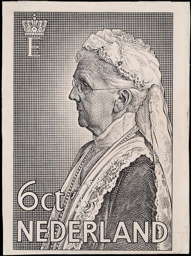 Diseño definitivo de grabado de Hendrik Seegers, 28 x 21 cm