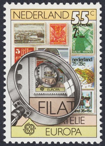 Países Bajos, 1979, tema Europa, Filatelia. Impresión en offset