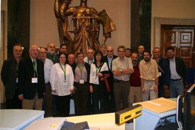 Foto de Grupo de los voluntarios de la Organización, al finalizar la Exposición.
