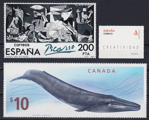 Visualización real de tamaño del sello de Canadá