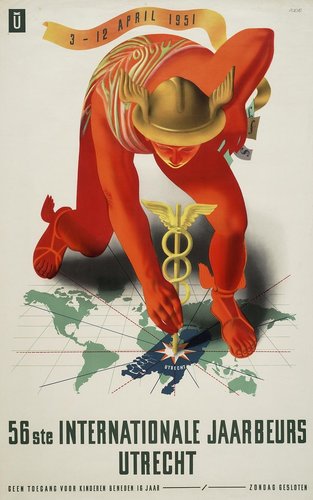 Cartel de Doeve para la 56 edición de la Feria Comercial Internacional de Utrecht