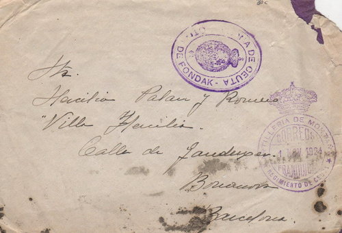 FRAN MIL Artillería de Montaña Regimiento de CEUTA 1924.jpg