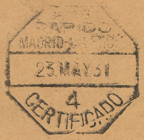 Matasellos. Amb. Rapido. Madrid-Valencia. 4. Certificado. 1931-05-23. Baja.jpg