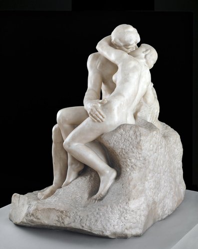 El beso (1882), escultura de Auguste Rodin inspirada en un pasaje del Infierno de Dante