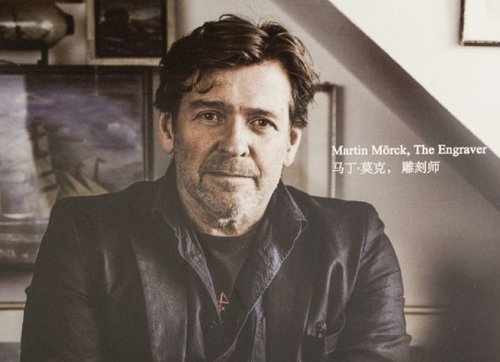 El artista grabador Martin Mörck