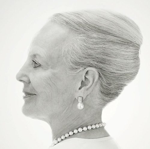 Fotografía original de Steen Brogaard  de la reina Margrethe II