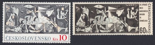 Sellos de Checoslovaquia de 1981 y 1966 respectivamente