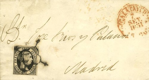 Cartas - Calatayud-Madrid - Baeza y arana 1851.jpg