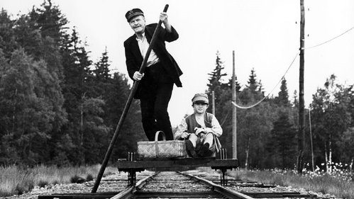 El actor John Elfström, en el drama de 1961 de Bengt Lagerkvist, &quot;Gäst hos verkligheten&quot;