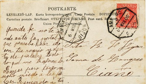 Ambulante. Gijon. 4. Amb. Asc. II. 1906-03-06. Tarjeta postal. Baja.jpg