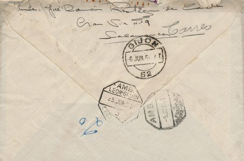 Ambulante. Fuentes de Oñoro-Medina del Campo. 1. Amb. 1951-06-05. Carta. Reverso. Baja.jpg