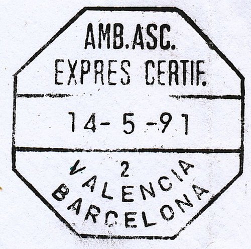 Ambulante. Valencia-Barcelona. 2. Amb. Asc. Expres Certif. 1991-05.jpg