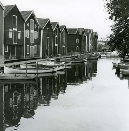 Fotografía de Hilding Mickelsson (1919 - 2002) usada por Slania para el diseño de su sello