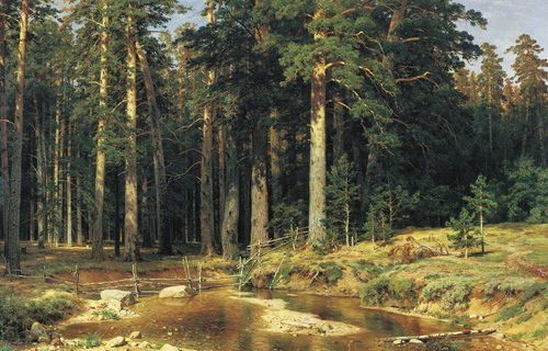 “Arboleda” (1898), de Iván Ivánovich Shishkin (1832-1898). Óleo sobre lienzo, 165 х 252 cm