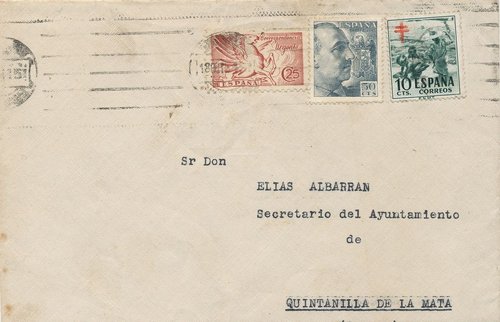 Ambulante. ...-Barcelona. Amb. 4. Certificado. 1951-10-18. Carta. Anverso. Baja.jpg