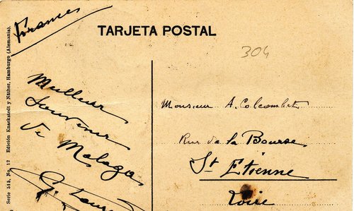 Ambulante. Malaga-Madrid. Amb. Asc. II. 11. 1912-11-20. Tarjeta. Reverso. Baja.jpg