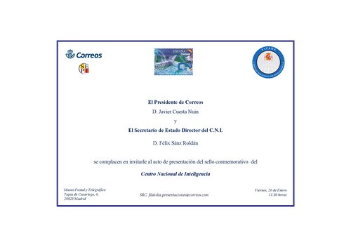2018-01-23. Centro Nacional de Inteligencia. Presentación. 2018-01-26. Invitación.jpg