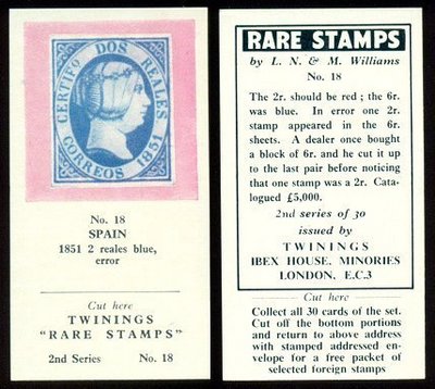 El 2 reales azul de 1851