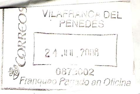 Franqueo Pagado Oficina - Recuadro - VILAFRANCA DEL PENEDES 21 JUL. 2008 0872002.JPG