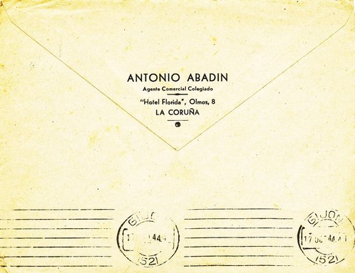 Ambulante. Coruña-Leon. Amb. 4. 1944-10-16. Carta. Reverso. Baja.jpg