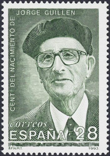 España, 1993, Jorge Guillén. Retrato grabado por Antonino Sánchez Gutiérrez