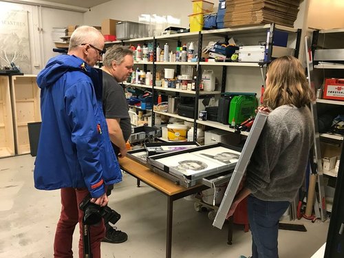 Preparativos de la Exposición &quot;Mesterstykker i miniatyr&quot;, en curso en Noruega desde el 4 de febrero