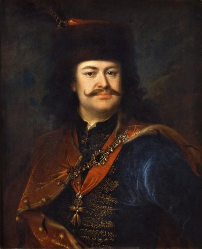 El Príncipe Ferenc Rákóczi II, retratado en 1724 por Ádám Mányoki. Óleo sobre lienzo, 77 x 62 cm