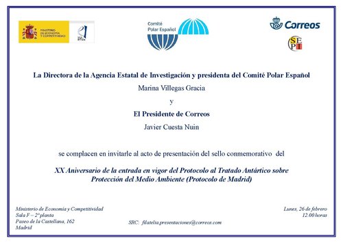 2018-01-10. Efemérides. Protocolo de Madrid sobre la Antártida 1998-2018. Presentación. 2018-02-26.jpg