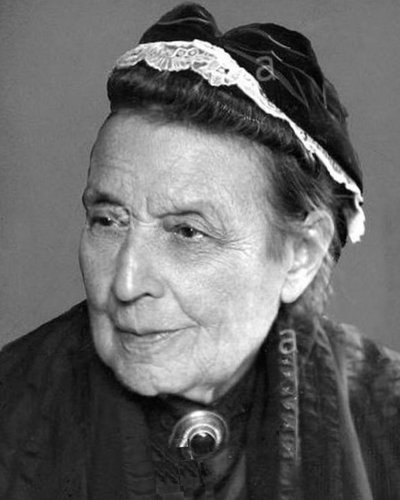 Retrato de Marianne Hainisch similar al utilizado por Helga Herger para el diseño del sello