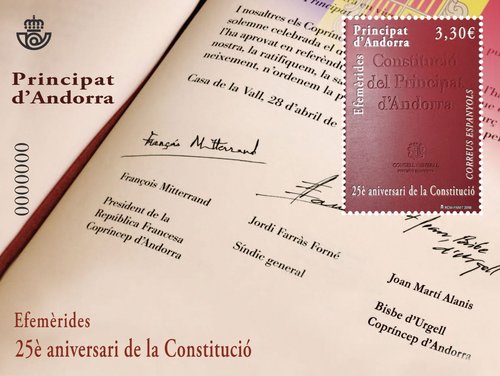 Andorra. 2018-03-14. Efèmerides. 25è aniversari de la Constitució. Boceto. Baja.jpg