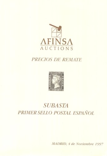 Afinsa. 1997-11-04. Primer sello postal español. Precios realizados. Página 1.jpeg