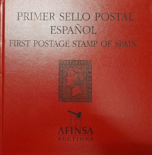 Afinsa. 1997-11-04. Primer sello postal español. Catálogo. Cubierta anterior exterior. Baja.jpg