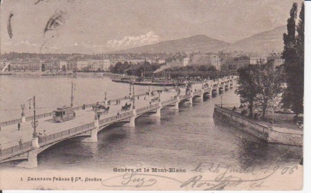 Puente del Mont-Blanc. Ginebra 1906