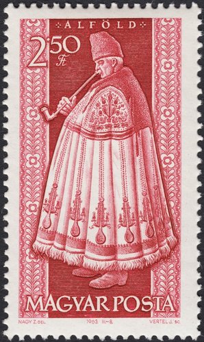 Hombre de Alföld. Sello grabado por József Vertel
