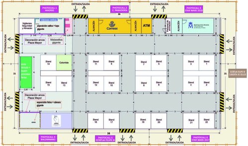 Madrid. 2018-04-19 al 22. 50 Feria Nacional del Sello. Plano del recinto. 12-3_ 2º-2. Baja.jpg